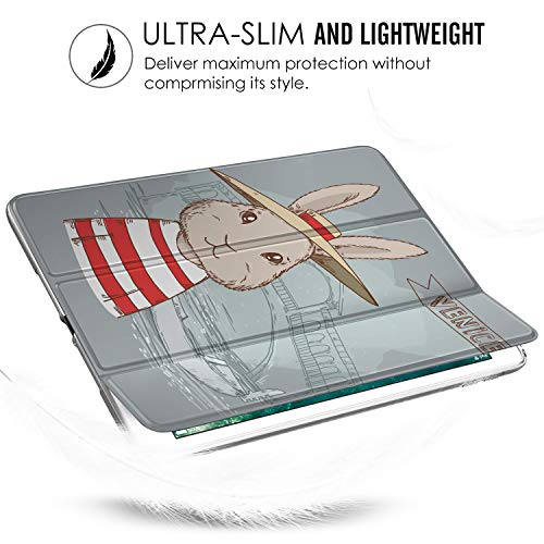 Image of DuraSafe Cases for iPad Air 4th 5th 6th 11th Gen 2020 2022 2024 Printed A2588 A2589 A2591 MM9E3HN /A MM9D3HN /A A2316 MME23HN /A MM9C3HN /A MM9F3HN /A MYFQ2HN /A MYFM2HN /A MYFR2HN /A MM9N3HN /A - Bunny Hat