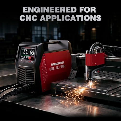 Image of ARCCAPTAIN iControl [CNC] Plasma Cutter CUT65 MP with APP Control, Non-HF Blowback Pilot Arc, 65A 120V /240V, Upgraded LED Display, Expanded Metal, Pressure Detection, Plasma Gouging & Rust Removal