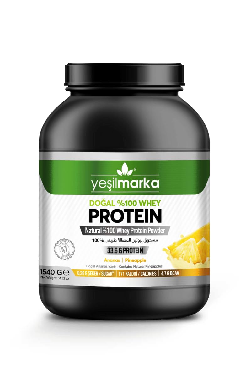 Yeşilmarka Doğal Whey Protein Tozu - Ananas 1540 Gr