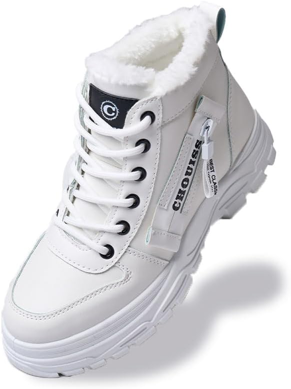 Snow Boots for Women,Platform Winter Boots Warm Sneaker,Hiking Shoes Waterproof with Zipper