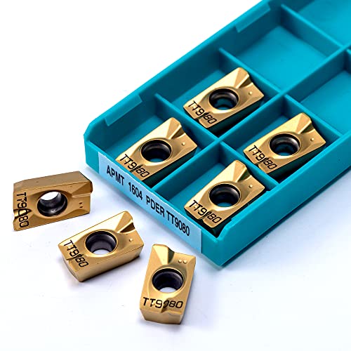 10 piezas insertos CNC APMT1604 PDER TT9080 carburo miniatura 5