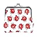 LUNLUMO Münzgeldbörse mit Marienkäfer-Muster, Kiss-Lock