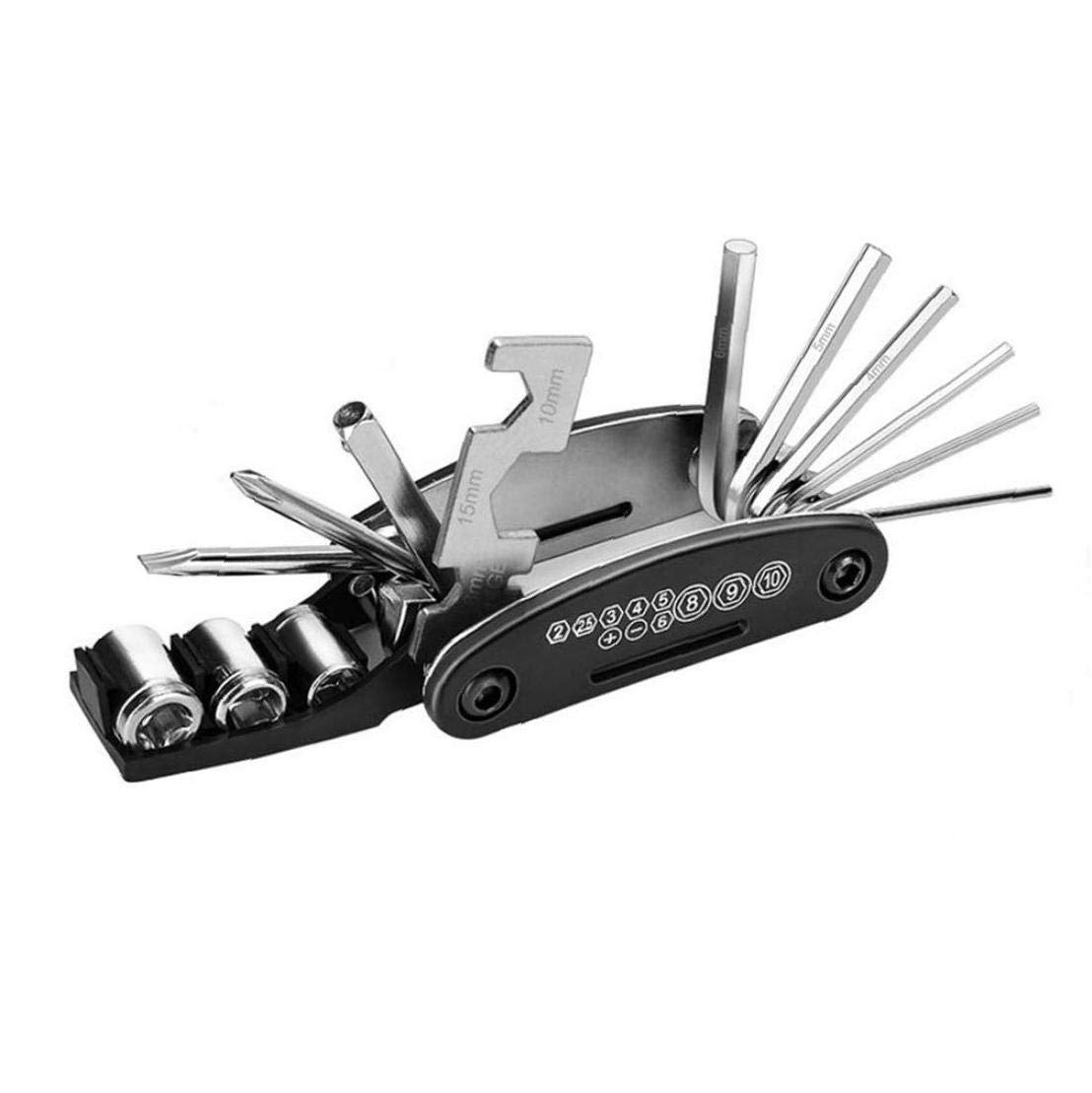 FISCHER Kit multifonctions de réparation de vélo, 14 pièces