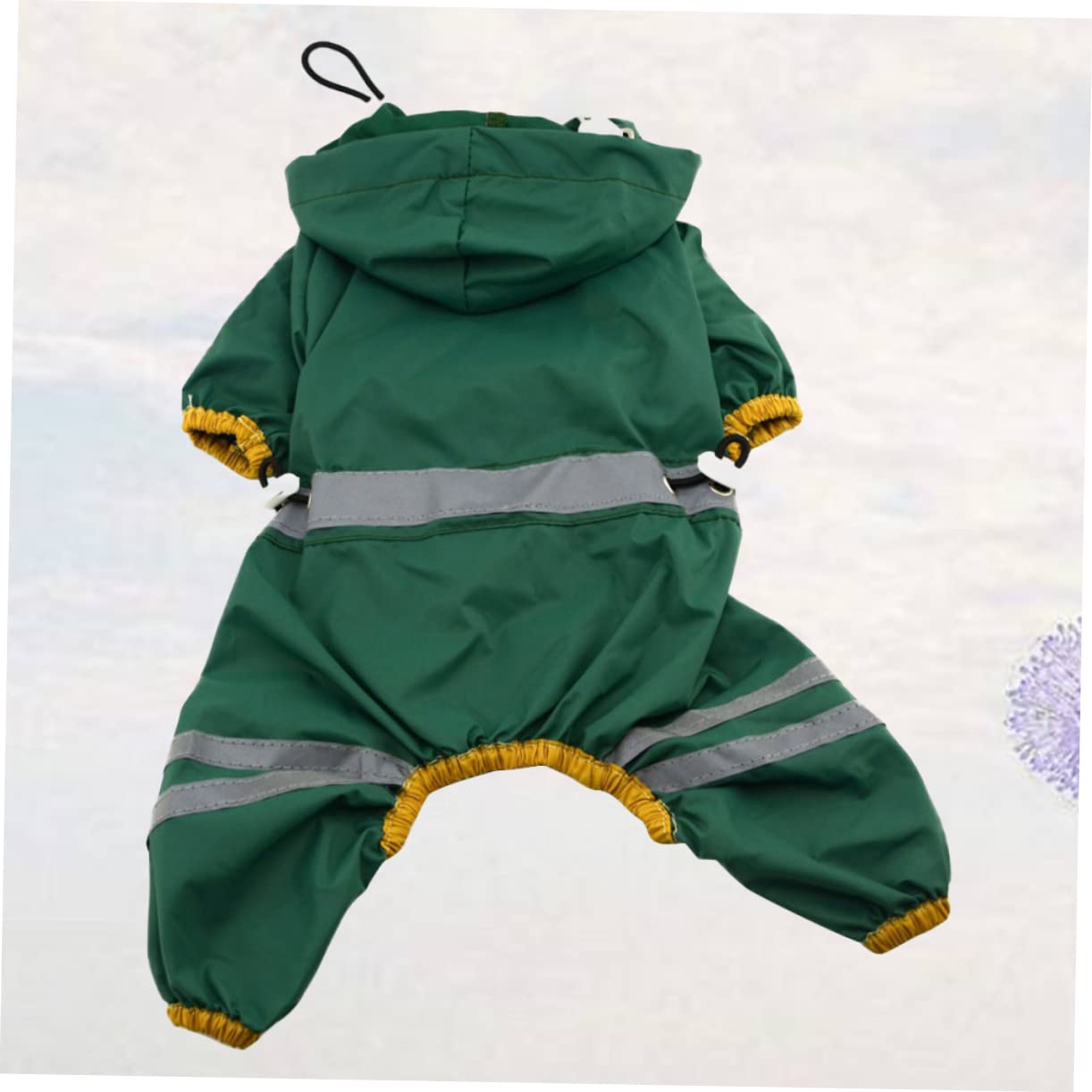 Garneck Dog Rain Coat Pet Rain Jacket PVC Rainwear Waterproof Breathable for Medium Dogs Puppies