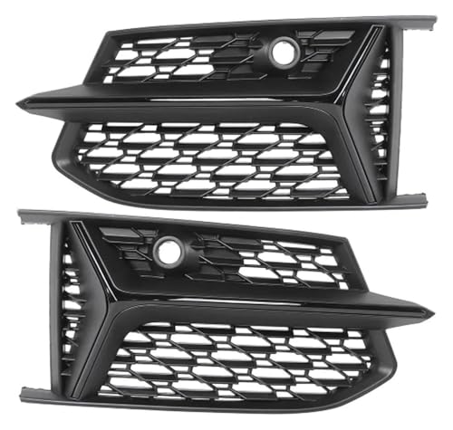 Grille avant alvéolée pour A6 S-Line C8 et S6 2019-2022 caches de phare antibrouillard de pare-chocs