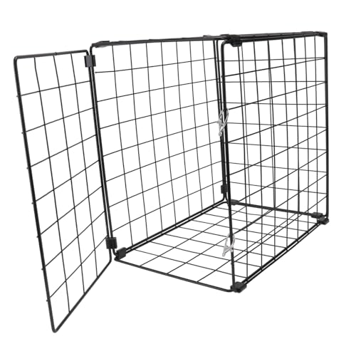 SEWACC Gabbia Pieghevole per Gatti Fino Gabbia Casa e Auto in Ferro per Asciugatura e Protezione da Graffi Spaziosa e Pratica per Piccoli Animali Domestici