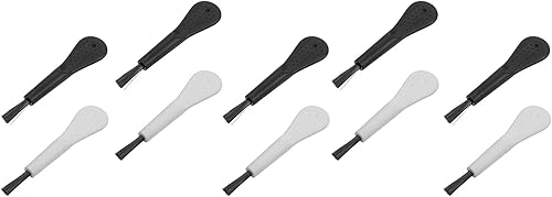 MECCANIXITY 10 unids Anti estática ESD cepillo de limpieza del teclado del teléfono para ordenador PCB placas base portátil, negro/blanco