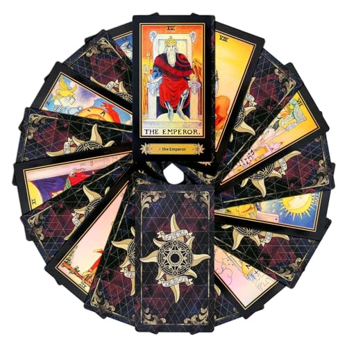 DMZK Tarot Cards 78 Tarjetas Mini Portátil para Fiesta