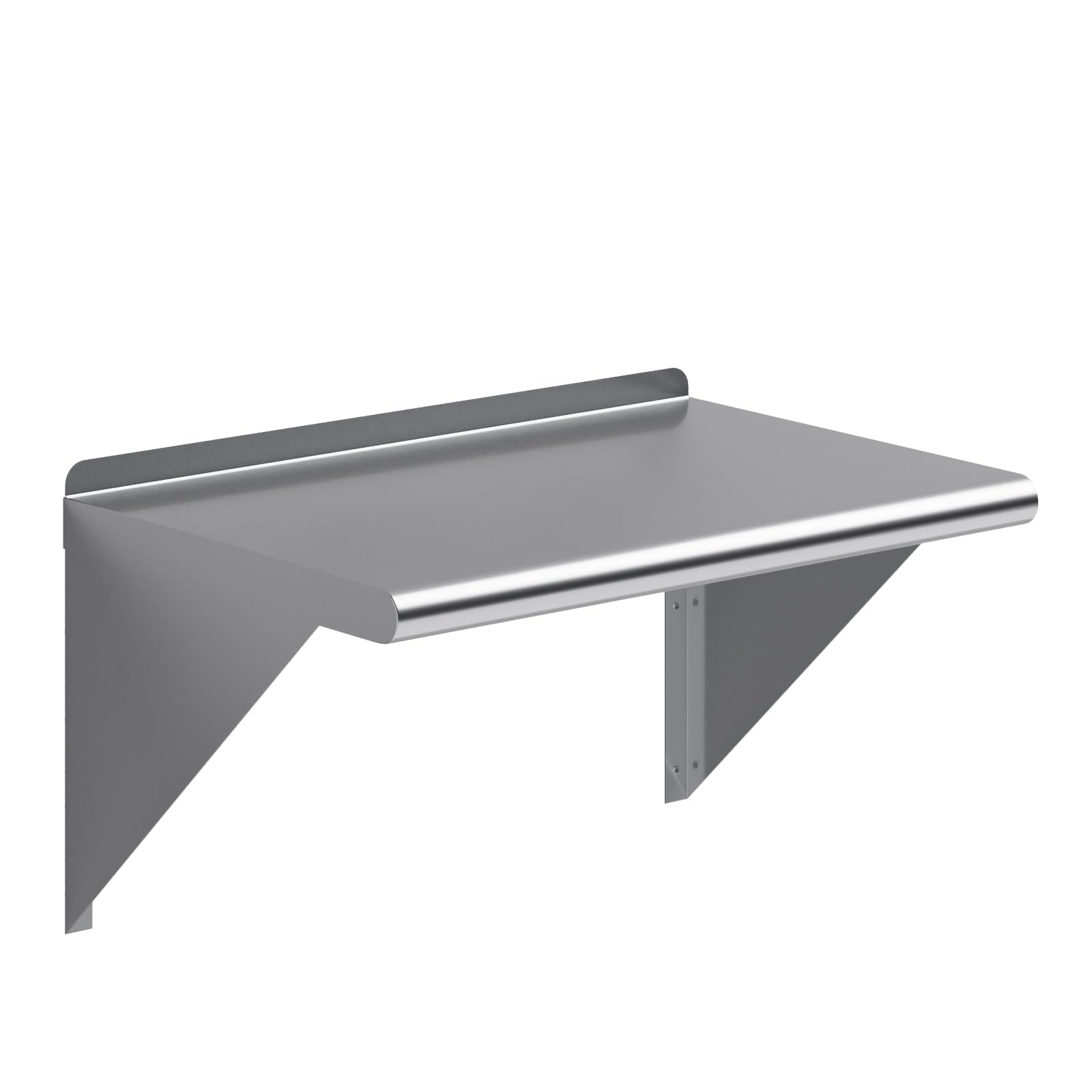 AmGood 24" Long X 16" Deep Stainless Steel Wall Shelf | NSF Certified | Appliance & Equipment Metal Shelving | Kitchen, Restaurant, Garage, Laundry,