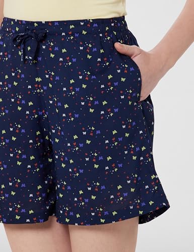 Image of Van Heusen Women's Cotton Lounge Shorts | Lightweight | Breathable Cotton | Relaxed fit | Printed | Comfortable Everyday Wear | Style 55501|Available in Pack of 1 & 2