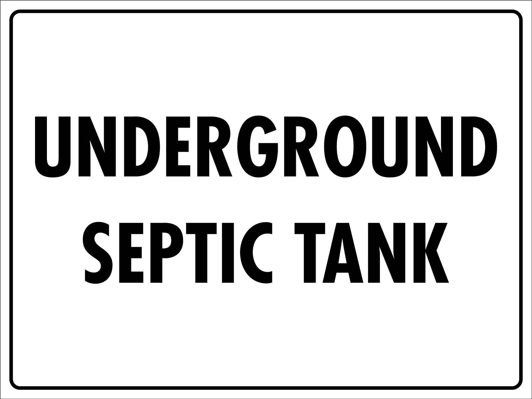Amazon.com: Underground Septic Tank Sign Metal Tin Sign 8x12