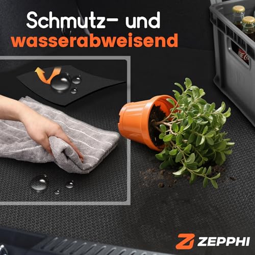 Universal Antirutschmatte 100x60cm Zuschneidbar und rutschfeste - Wasserdicht Kofferraummatte - Antirutschmatte Auto - Gummimatte außenbereich - Kofferraum Schutzmatte - Schubladenmatte