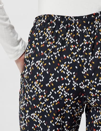 Image of Van Heusen Women's Printed Lounge Pants | Drawstrings & Side Pockets | Ultra Soft Fabric | Relaxed Fit | At home pyjamas | Everyday Comfort | Printed | Style 55306 | Available in Pack of 1 & 2