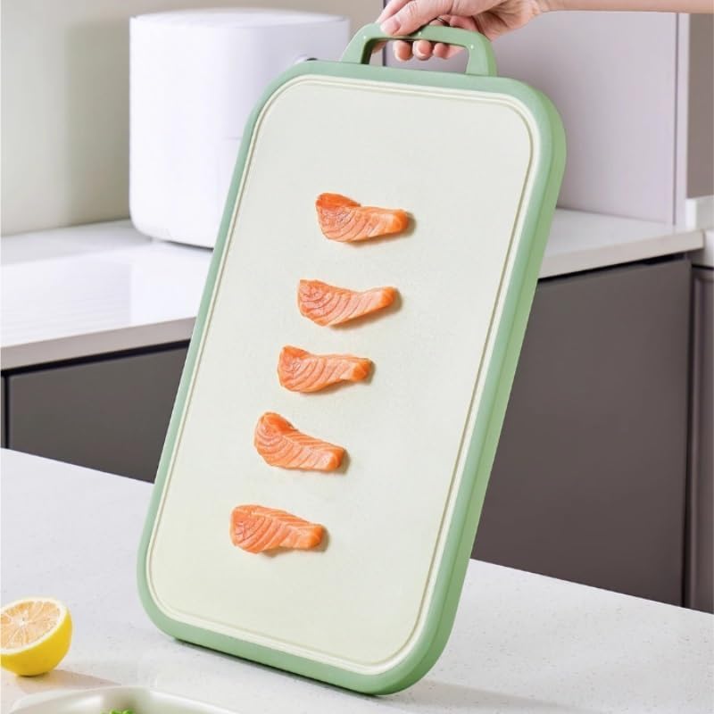 PP Cutting Board with Handles Suitable Home Use Anti Slip for Thickened Kitchen