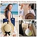 Fikoksol Magnetic Hat Clip 1-Pack - The Black Hat Clip for Travel on Bag, Magnetic Hat Rack for Bag, and Secure Hats Holder for Travel on Caps & Beach Hats, Vacation Essentials