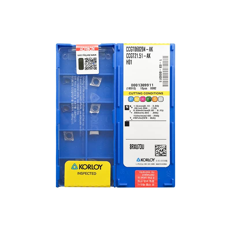 KORLOY 100% Original CCGT CCGT06 CCGT0602 CCGT060204 AK CCGT060204-AK H01 Diamond inner hole blade for aluminum