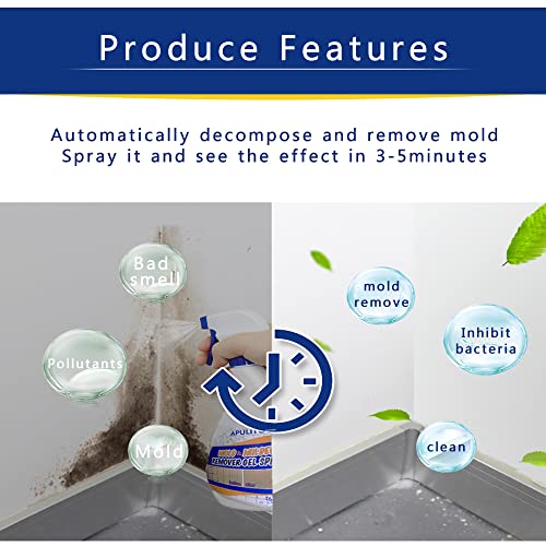 Apulito Mold Stain Cleaner Gel Mildew Cleaning Gel For Household Home Kitchen Bathroom #TOP2