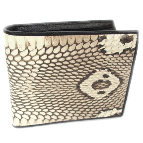 COBRA SNAKE HOOD LEATHER MEN'S BIFOLD WALLET