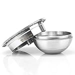 Stainless Steel Reusable Coffee Capsule, Metal Refillable Coffee Pod Brewing Espresso 70ML/2.40Z(SMALL), Compatible with N-espresso Ver-tuoPlus XN903/XN900 / Vertuo-line GCA1/ENV135/ENV150