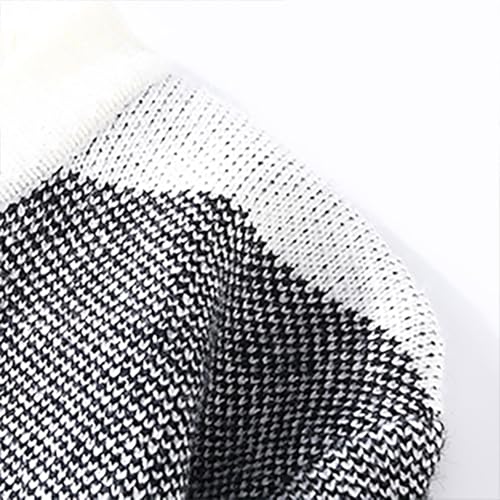 Unisex Men's Knit Sweater Crewneck Loose Fit Diamond Twist Textured Sweaters Long Sleeve Cable Knitted Pullover Tops2