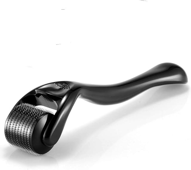Derma Roller 1.5mm REAL SILVER Needles, ONLY for Professional Users, 540 Microneedle roller for Beard and Hair Growth, Anti-Aging Stretch Marks Scars