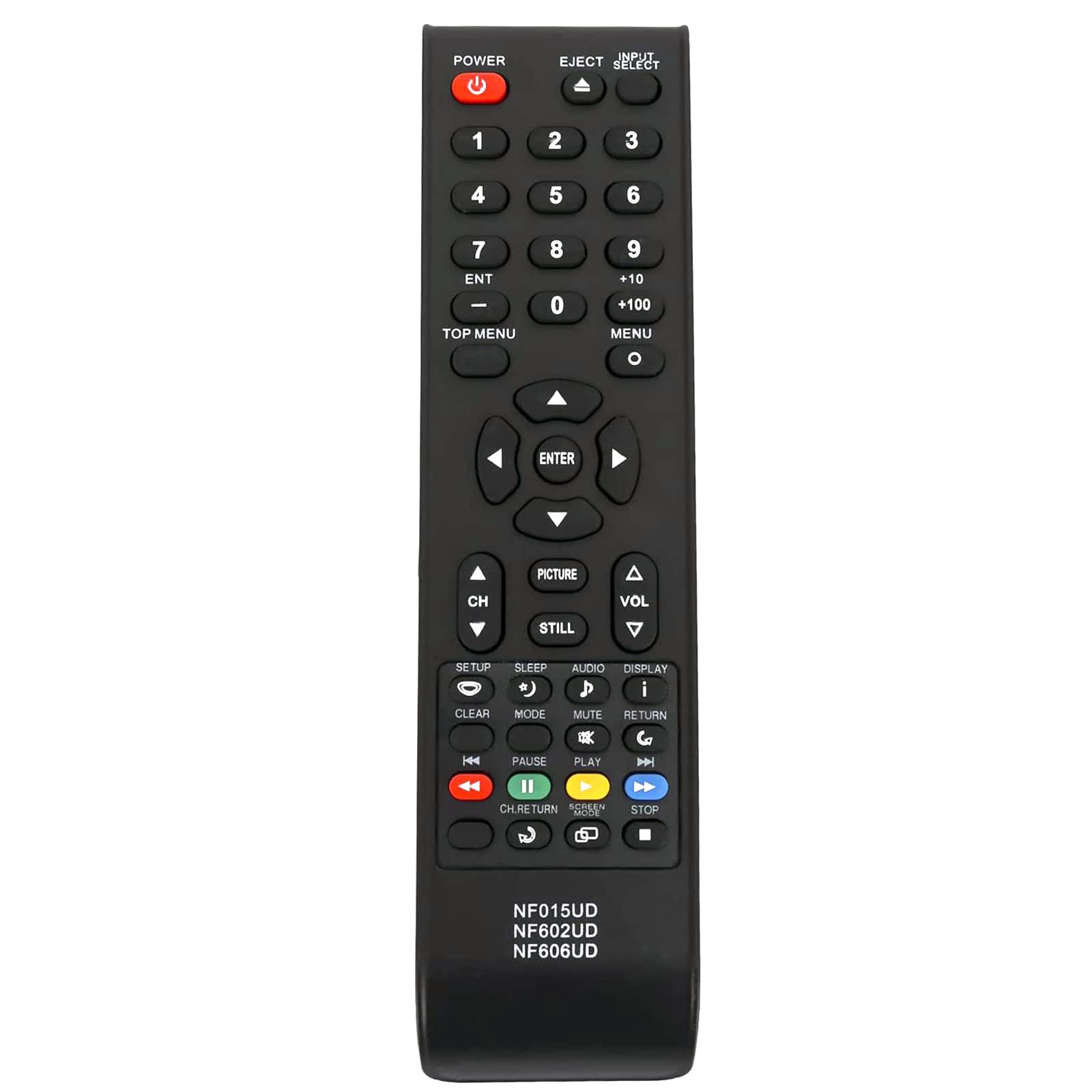Beyution NF015UD NF602UD NF606UD Replace Remote Control fit for Emerson Sylvania TV LD155SL8 LD200EM8 LC320EM82 LC320EM82S LC260SC8 LC260SS8 LC320SS8