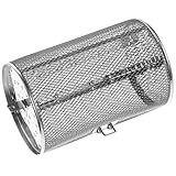 GANAZONO Grillkorb aus Edelstahl mit Beweglicher Tür und Drehmechanismus Metallkorb für Nüsse...