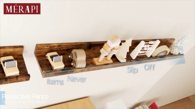 Conjunto De 6 Estantes Flotantes De Madera, Estantes De Pare