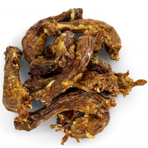 Hühnerhälse für Hunde, schonend getrocknete Hähnchenhälse, natürlicher Kausnack, 100% ohne Zusatzstoffe, proteinreicher Kauartikel für kleine und mittelgroße Hunde, 1 kg