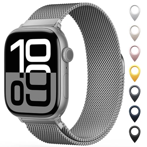 Stainless Steel Milanese Loop Apple Watch Band 38–49mm