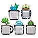 VOSAREA 5pcs Vinilos para Interruptores de la Luz en Forma de Cactus Pegatinas Decorativas de Pared para Habitacion (Patrón Aleatorio)
