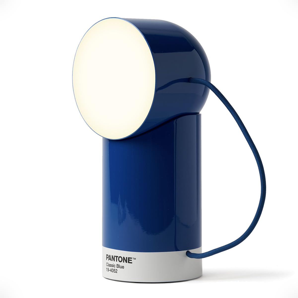 Lexon ORBE Rechargeable LED Table Lamp, Wireless Magnetic Rotating Detachable Head, Bedside Table Lamp, Desk Lamp, Patio, Blue