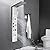NEWCES Shower Panel Tower System Rainproof and Waterfall 5-Function Massage Nozzle Stainless Steel