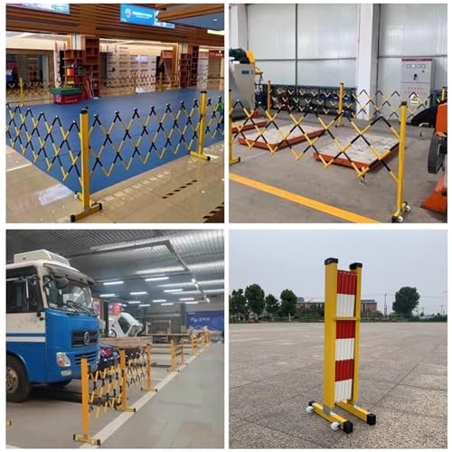 Ausziehbare Metallabsperrung – Tragbare, faltbare Sicherheitsbarriere, Scherentor-Verkehrszaun für Baustellen im Freien, Besucherlenkung bei Veranstaltungen, langlebig, einfach aufzubauen, r