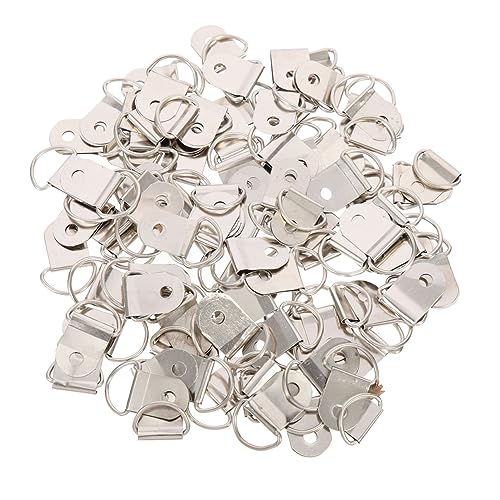 Image of 100pcs Picture Frame Hanger Wall Art Hanging Hardware Photo Hangers for Home Office and Gallery Use