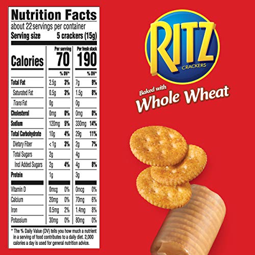 Ritz Fresh Stacks Whole Wheat Crackers, 6 - 11.6 Oz Boxes (48 Stacks) #TOP3