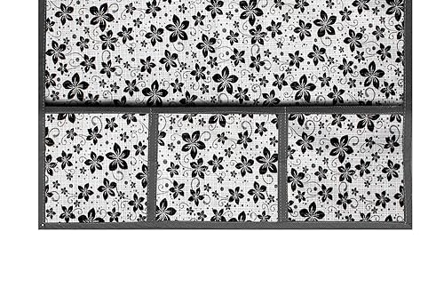 Image of The Furnishing Tree Fridge Top Cover Compatible for Samsung RR21C2F25HT /HL, 189 LTR WxL 71x109 in CM Floral Pattern Grey