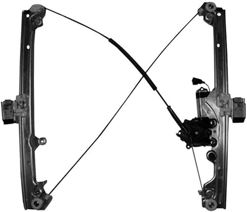 KarParts360 para Chevy Silverado 150025003500 2007-2014 Elevalunas lado del conductor Delantero Potencia Tipo de cable X con motor Reemplazo