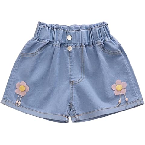 Runstarshow Girls Denim Summer Shorts thumbnail