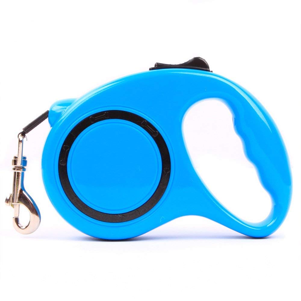 Guinzaglio per Cani da Compagnia, 1 Pezzo, Flessibile, allungabile, Automatico, per addestramento del Cane, Passeggiate, Jogging, Blu