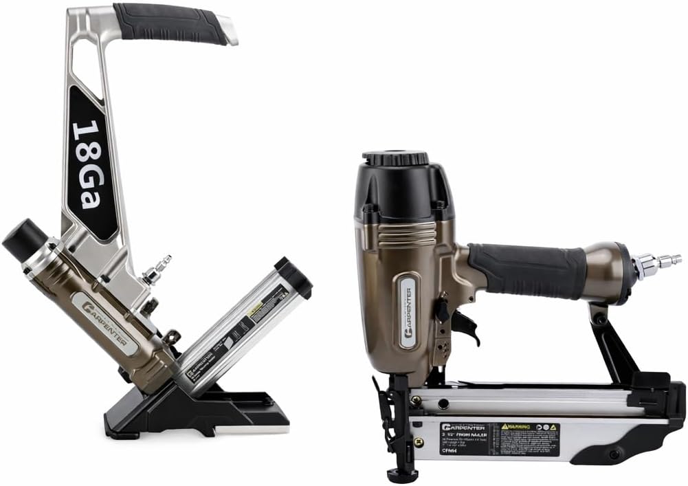 Carpenter Tools CFL4518-18 Gauge L Cleat Flooring Nailer and CFN64 16 Gauge Straight Finish Nailer