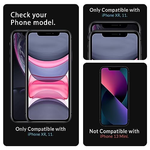 Image of FIRST MART Matte Privacy Tempered Glass for iPhone 11 / iPhone XR - 9H Hardness, Anti-Spy, Anti-Glare Protection, Edge to Edge Coverage, Bubble-Free [1 Pack]