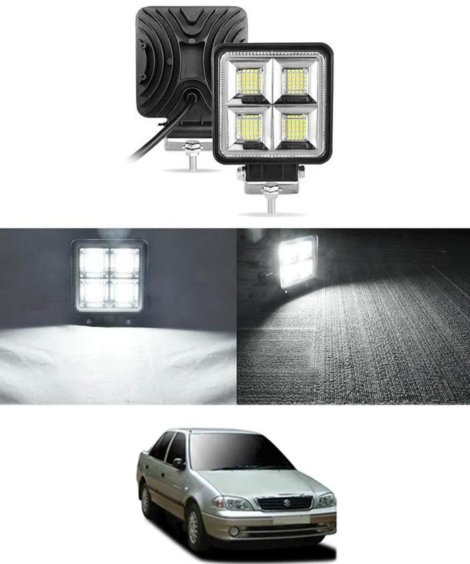 MATIES 4LED White/Waterproof/12V/Super Bright Square Light For Esteem-2004