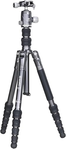 Benro Trípode de aluminio de la serie BAT FBAT05A y cabeza de 5 secciones VX20