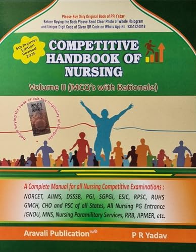 Competitive Handbook of Nursing Vol 2 MCQ (English Only) 4th Edition