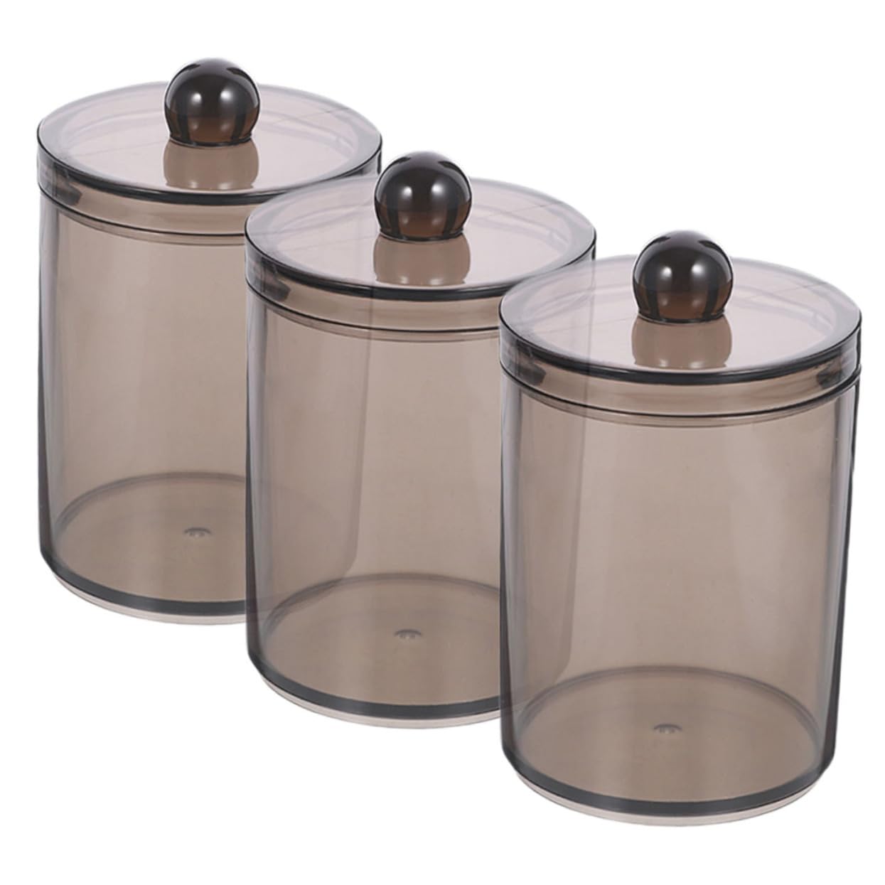 Amosfun 12 Stück Wattestäbchen Box Badezimmer Glas Mit Deckel Wattestäbchen Spender Zahnstocher Organizer Wattestäbchen Gläser Badezimmer Organizer Und