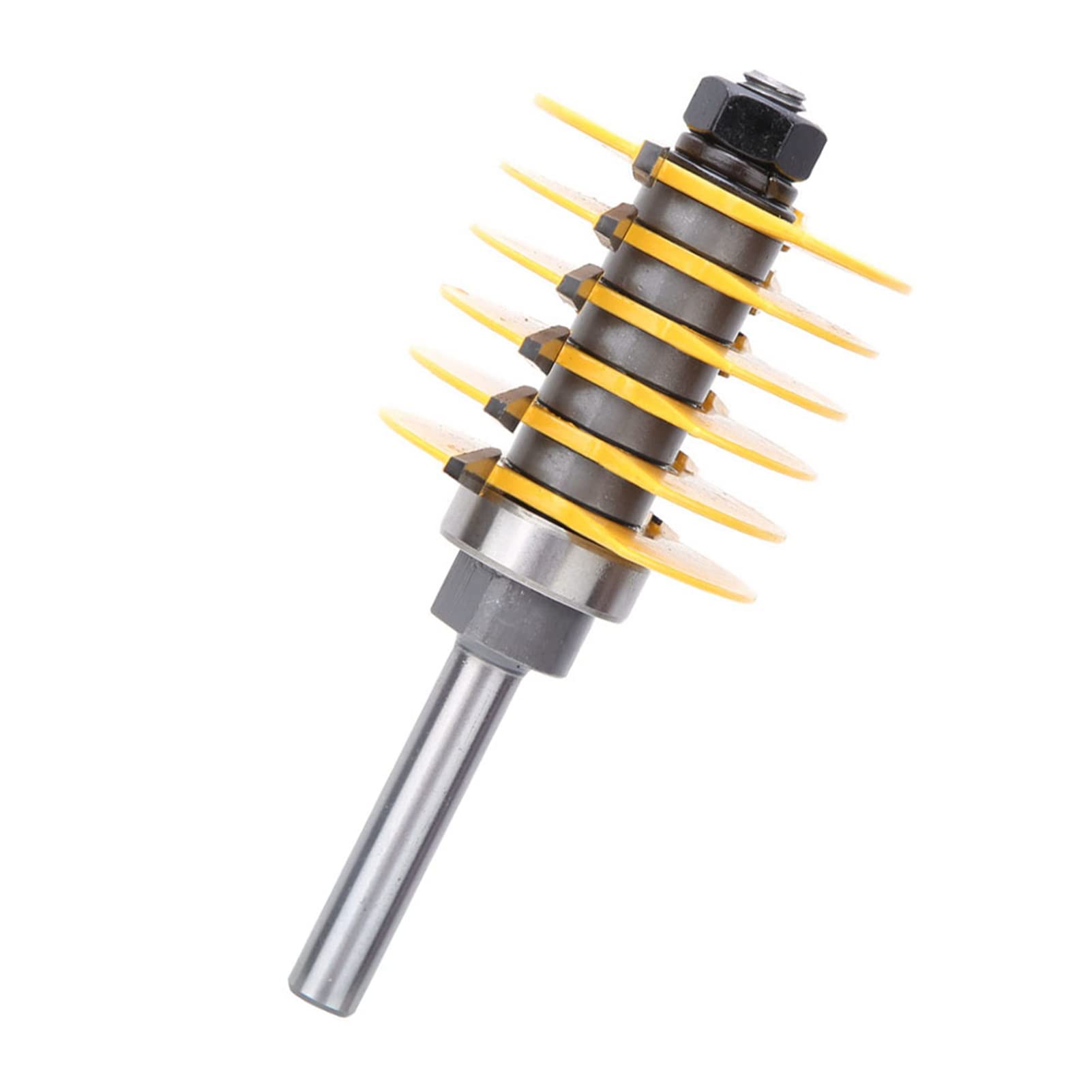 Punta per Fresa 8mm per Giunti a Tenone in Acciaio al Carbonio, 107,5mm con Rivestimento Resistente al Calore per Lavorazione Legno