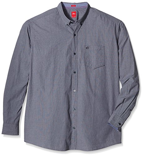 S.Oliver Big Size in Poplin-Qualität Camicia Uomo