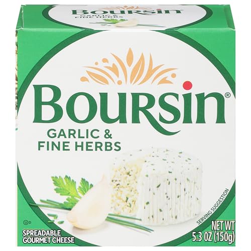 Boursin Garlic & Fine Herbs Cheese, Artisan fresh...