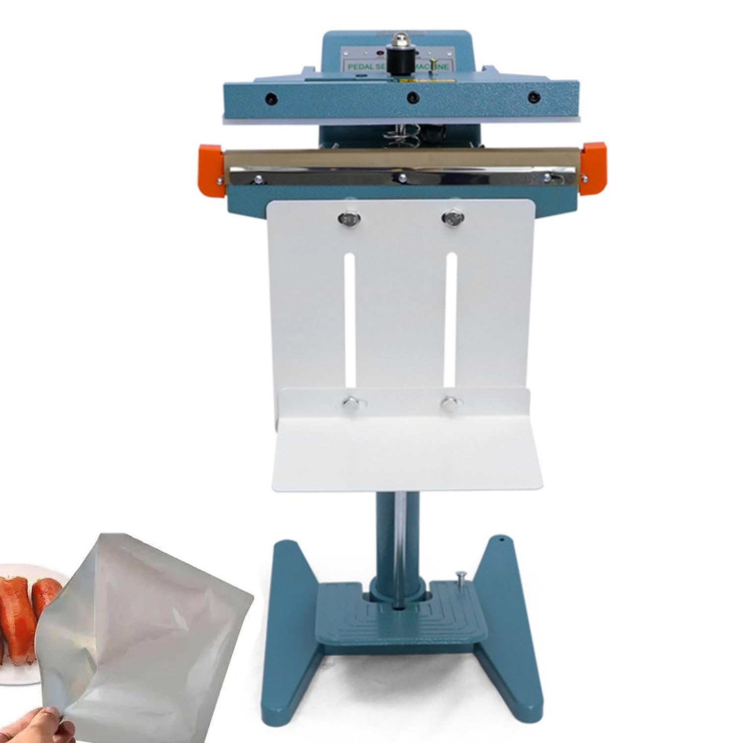 Machine thermoscellage à pédale avec coupeur intégrable pour emballage industriel